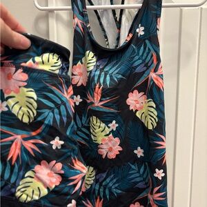 Jumping Beans Black Tropical Floral Kids Set